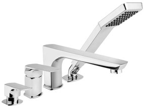 KFA Armatura 5535-210-00 - Vaňová batéria 4-otvorová MOKAIT lesklý chróm