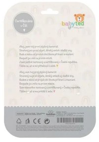 Naťahovací hrací strojček babyted Zajačik plyš 30 cm záves na postieľku / kočík