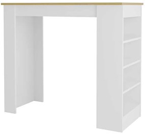 Barový stůl Houseland Swallow dub safírový/bílý