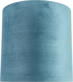 Zamatové tienidlo modré 40/40/40 so zlatým interiérom