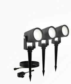 Philips Reuel GardenLink Vonkajší LED reflektor snízkym napätím, 3x1,5 W, 3x180 lm, 2700 K