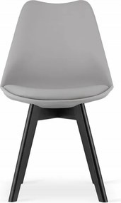 Stolička MARK sivá / čierne nohy