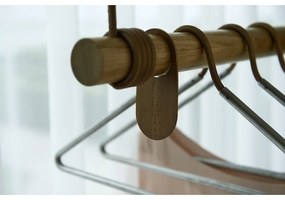 Nástenný vešiak z dubového dreva v prírodnej farbe 80 cm Swing M – LIND DNA