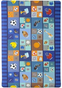 Koberce Breno Kusový koberec Dwinguler Hviezdný hráč , modrá, viacfarebná,130 x 190 cm