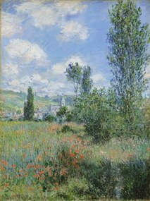 Monet, Claude - Obrazová reprodukcia View of Vetheuil, 1880, (30 x 40 cm)