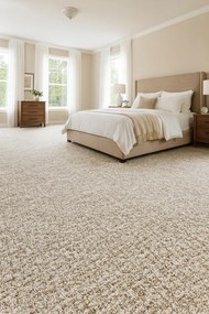 Timzo, Metrážny koberec Olympic 2814 brown, na mieru, šíře 3m,4m,5m, hnedá, filc, obývacia izba