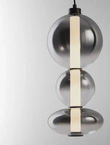 LED stmievateľné čierne-šedé moderné svietidlo Bally