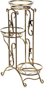 STOJAN NA KVETINÁČ CHERYL 100X65X28 CM ZLATÁ
