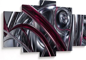 Obraz sivej abstrakcie (150x105 cm)
