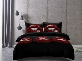 Obliečky z mikrovlákna ROUGEA čierne Rozmer obliečky: 70 x 80 cm | 140 x 200 cm