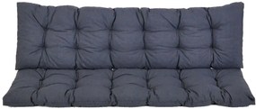 Vankúš na lavicu PREMIUM 160 x 45 cm, tmavosivý
