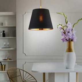 Luster na lanku ELENA 1xE27/20W/230V čierna