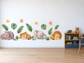 Spící safari mláďátka arch 56 x 75 cm