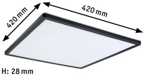 Paulmann 71016 - LED/22W Stmievateľný panel ATRIA 230V 4000K čierna