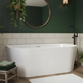 Rea Olympia, voľnestojaca akrylátová vaňa 170 x 80cm, biela, REA-W0633