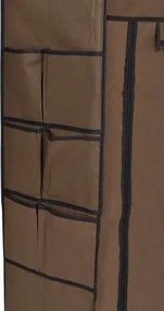 Textilná skriňa MONA - hnedá