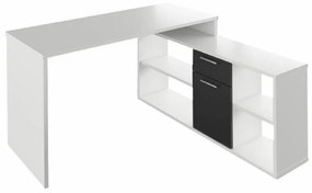 Tempo Kondela PC stôl, biela/čierna, NOE NEW