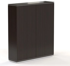 Vysoká šatníková skriňa Creator 162,8 x 44,5 x 185,9 cm, biela / wenge