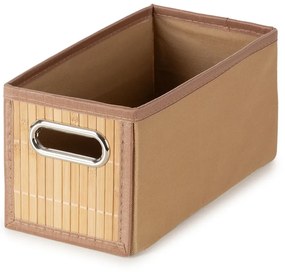 Bambusový úložný box v prírodnej farbe 15x31x15 cm – Compactor