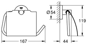 GROHE 41179000 - Držiak toaletného papiera QUICKFIX START lesklý chróm