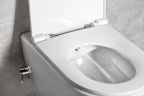 Isvea Isvea, INFINITY CLEANWASH závesná WC misa, integrovaná batéria a bidetová spŕška, Rimless, 36,5x53cm, biela, 10NFS9217I