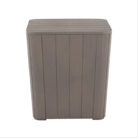 Kondela Záhradný úložný box/príručný stolík, sivá, IBLIS