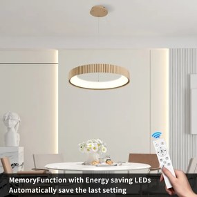 Brilagi - stmievateľný LED luster na lanku FALCON MODERN LED/54W/230V 60 cm béžová+ DO