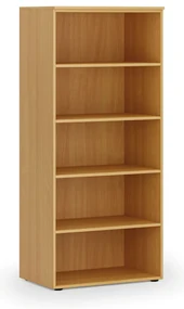Kancelársky regál PRIMO WOOD, 800 x 500 x 1781 mm, buk