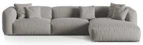Svetlosivá modulárna rohová pohovka (pravý roh) Martina – Micadoni Home
