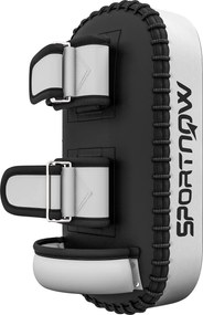 SPORTNOW boxerský a Muay Thai úderový pad so strapcami a držadlom, 38x20x18 cm, čierny | Aosom