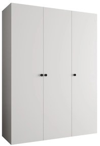 Šatníková skriňa 150 cm Parna 1 (biela + čierna). Akcia -20%. Vlastná spoľahlivá doprava až k Vám domov. 1125868
