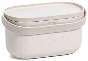 Plastia Nádoba na bioodpad s rámčekom a vreckami, béžová s kávovou sedlinou, 3,1 l