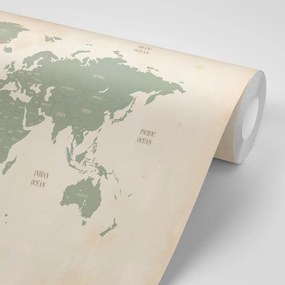 Tapeta decentná mapa sveta - 150x100