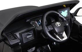 Ramiz Toyota Hilux na batérie pre deti Čierny pickup + pohon 4x4 + diaľkové ovládanie