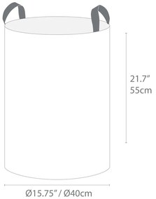 Sivý koš na bielizeň Bigso Box of Sweden Bin, 69 l