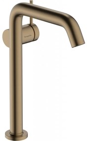 Hansgrohe Tecturis S - Páková batéria pre umývadlovú misu 240 Fine CoolStart EcoSmart+ s odtokovou súpravou, kartáčovaný bronz 73370140