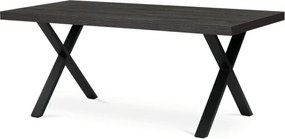 Jedálenský stôl HT-R5316 sivý dub / čierny