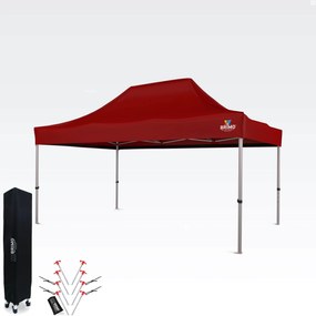 BRIMO Záhradný Párty Stan 3x4,5 m: Váš Kútik pre Relax a Oslavy - bez stien - Červená 36
