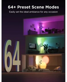 Govee - LED RGBICWW Stmievateľná stojacia lampa TREE MATTER LED/48W/230V Wi-Fi