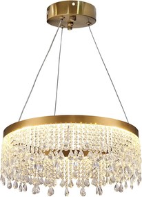 Toolight Toolight, LED závesné osvetlenie 40cm, 18W, 4000K, APP1730-1CP, zlatá, OSW-04341