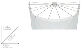 WENKO 23863100 - Sprchový držiak 96x72 cm nerez/biela