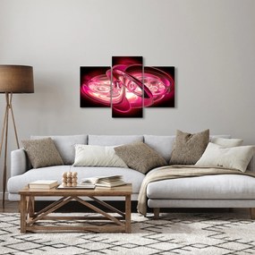 Obraz ružových fraktálov (90x60 cm)