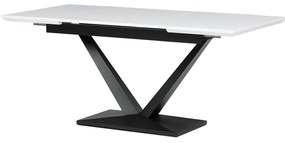 Autronic BONTEC Jedálenský stôl rozkladací 140-180x85 cm, mdf, biela, HT-W1630 WT Farba: Biela