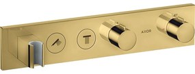 AXOR ShowerSolutions modul termostatu Select 460/90 s podomietkovou inštaláciou, pre 2 spotrebiče (vrchná sada), leštený vzhľad zlata, 18355990