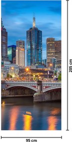 Fototapeta na dvere - Mesto Melbourne (95x205cm)
