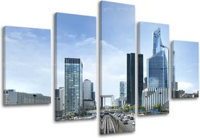 Obraz na stenu 5 dielny MESTO ME112E50 - 150x100 cm