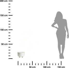 Plastový květináč na nožičkách TERRA 17x26,9 cm - výber z 5 prevedení