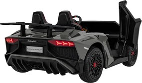Detské elektrické autíčko Lamborghini Aventador SV 24 V sivé