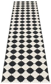 Čierno-biely vnútorný a vonkajší behúň 70x300 cm Marre Black Coral – Pappelina