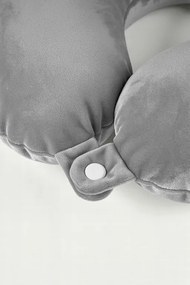 Cestovný vankúš ROŽOK sivý 30x30 cm